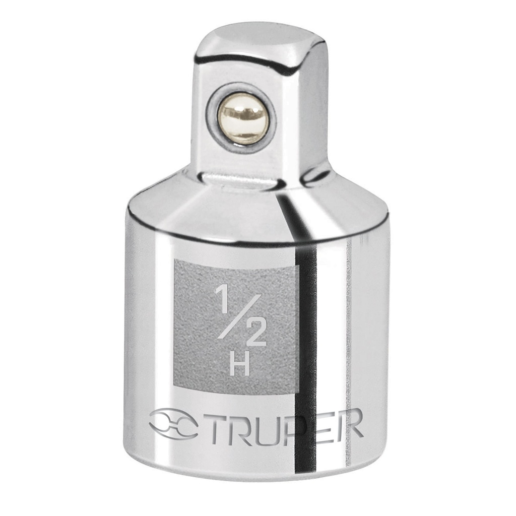 [13422] Adaptador para ratchet de encastre 1/2" a encastre 3/8", Truper