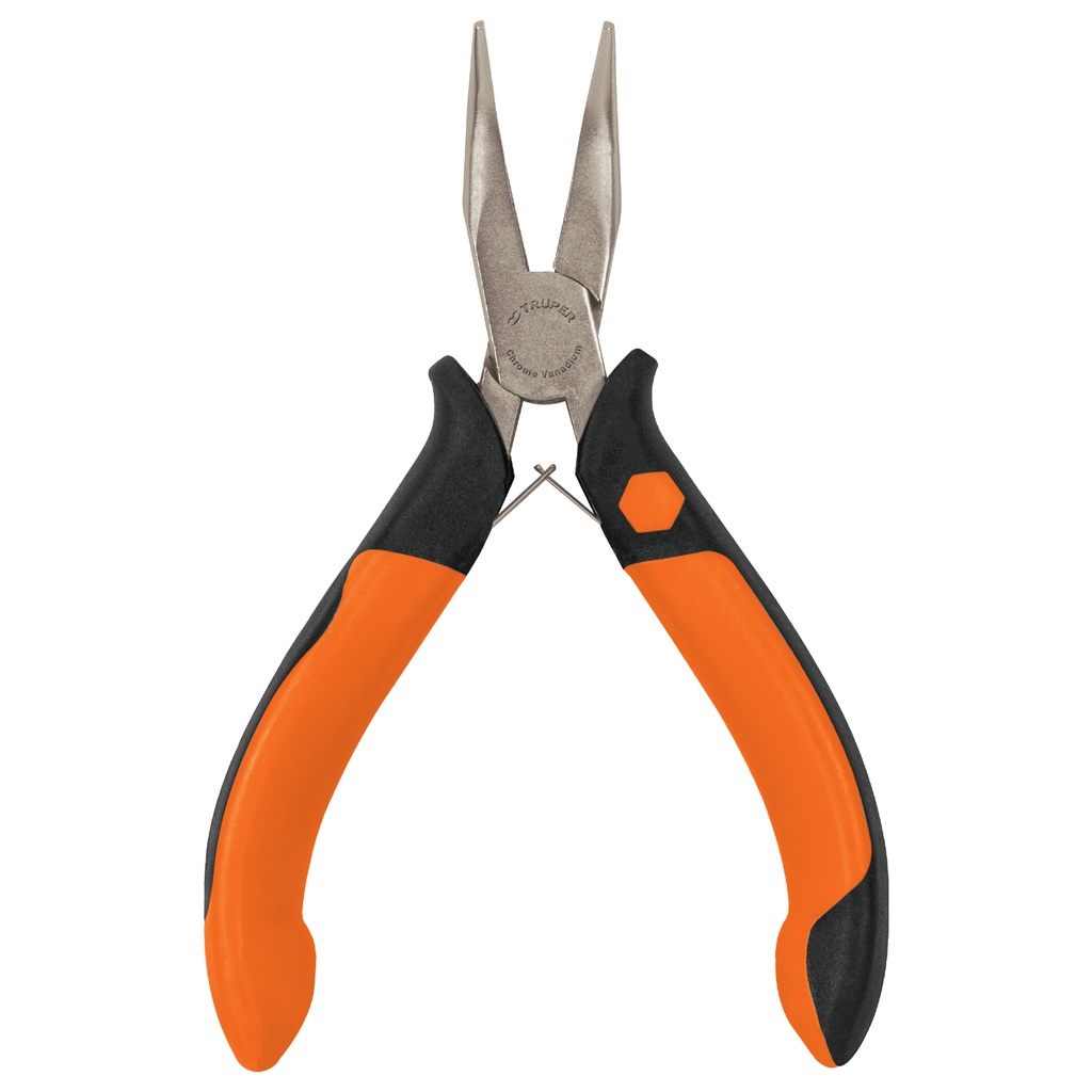 [17365] Mini alicate de punta curva 5" mango Comfort Grip, Truper