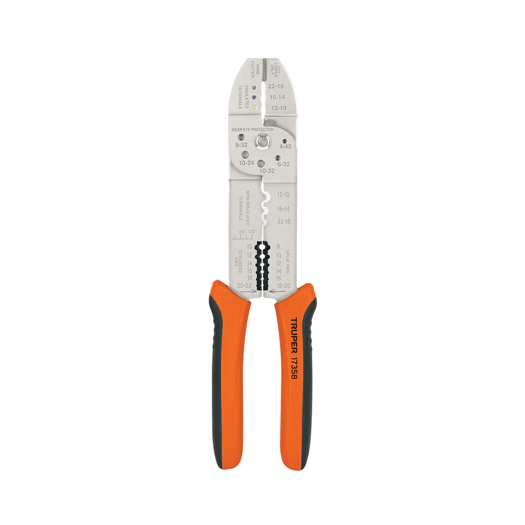 [17358] Alicate 10" pela cables 20 a 10 AWG, Truper