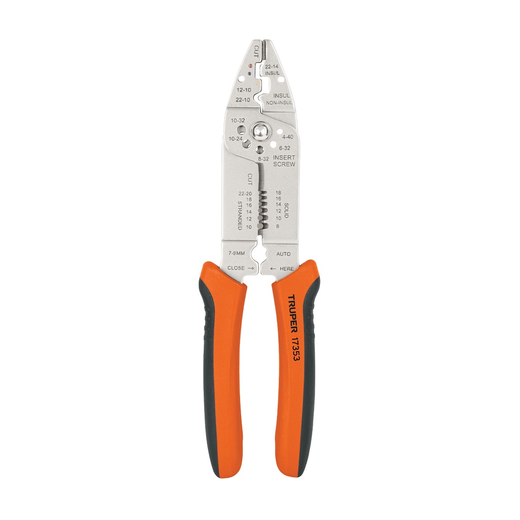 [17353] Alicate 9" pela cables 26 a 10 AWG, Truper