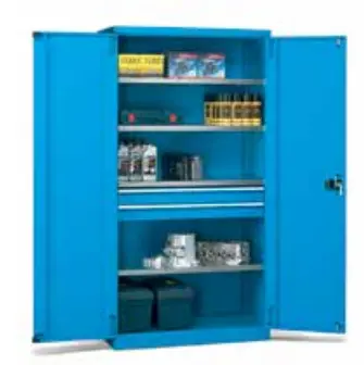 Armario Gris metalico 1023x550x2000 c/pl, caj, Storage Compat