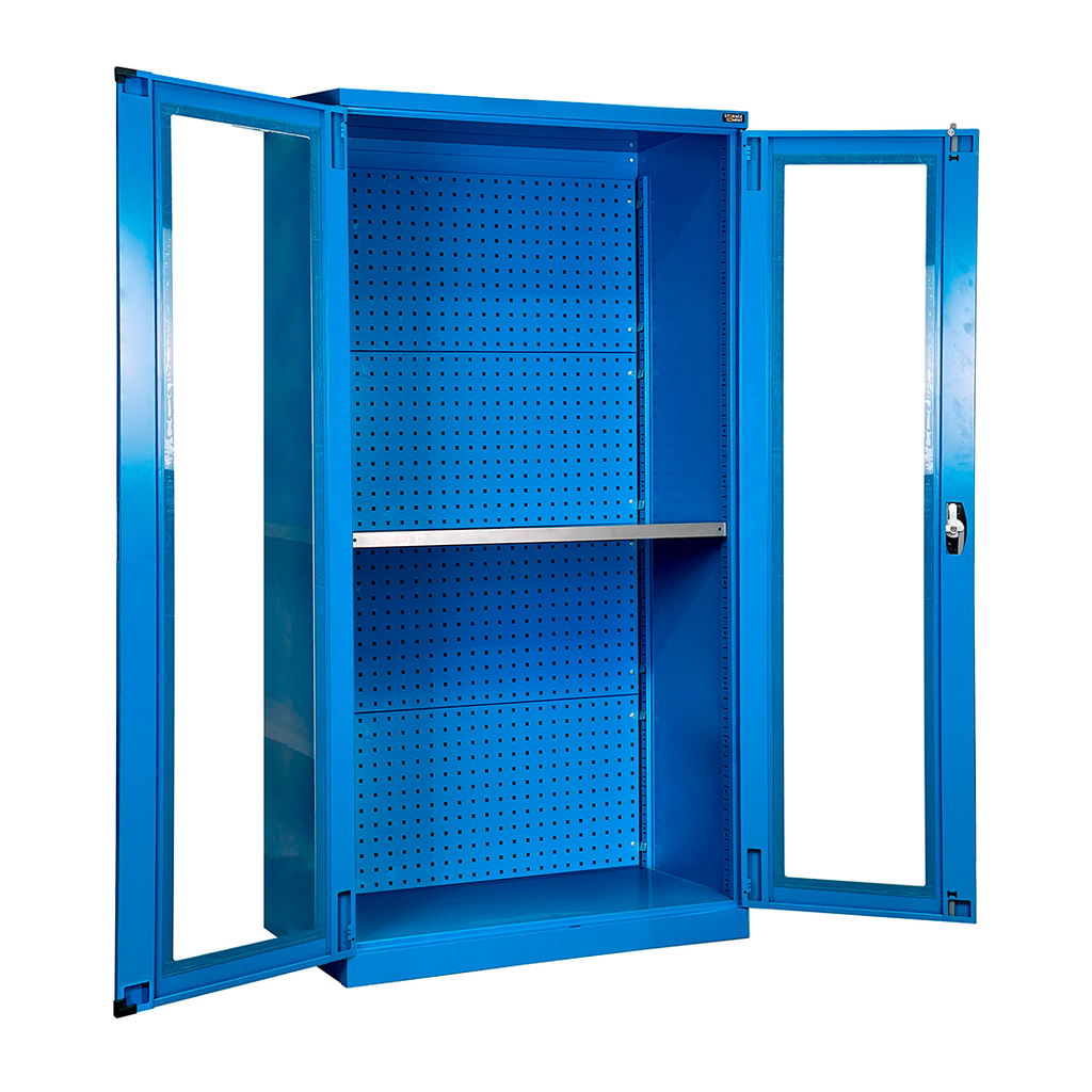 [FAA130252 04] Armario Metalico AZUL | 1023x400x2000h  c/policarbonato, Storage Compat