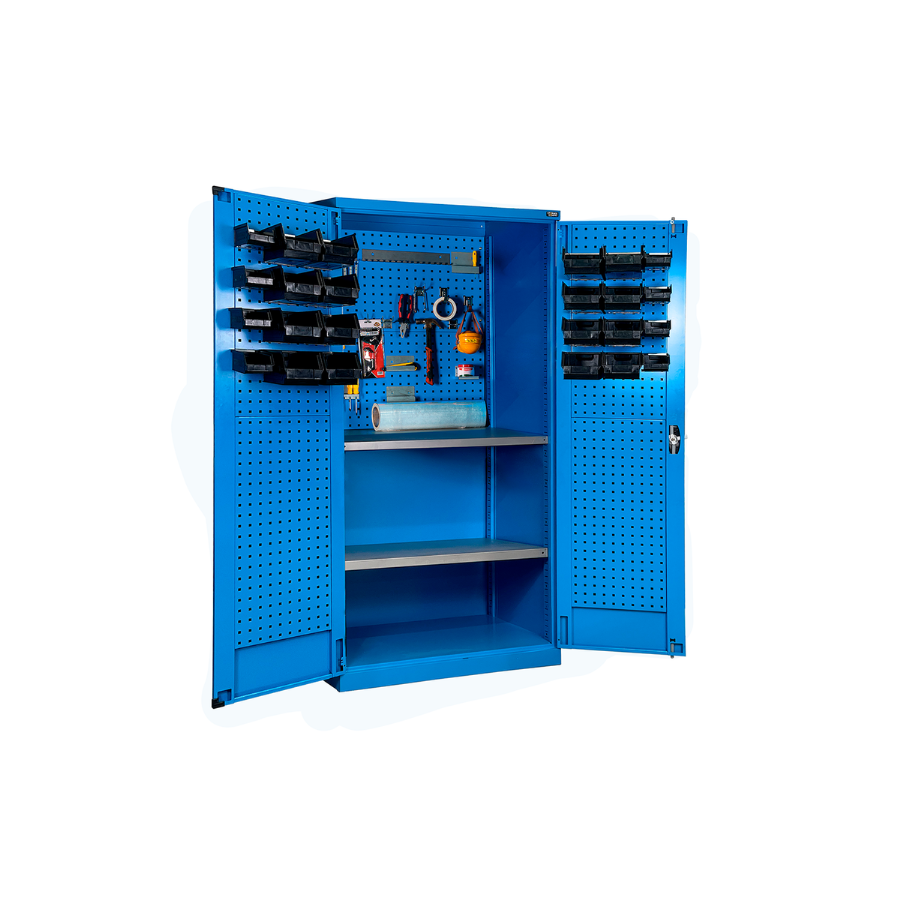 Armario Metalico AZUL | 1023x400x2000h VACIO C/PANELES, Storage Compat