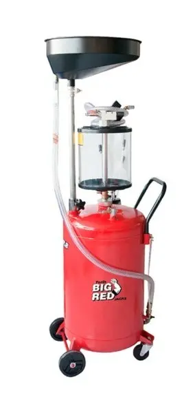 [TRG6197] Aspirador / Recuperador de aceite de 70LT con vaso visor, Big red