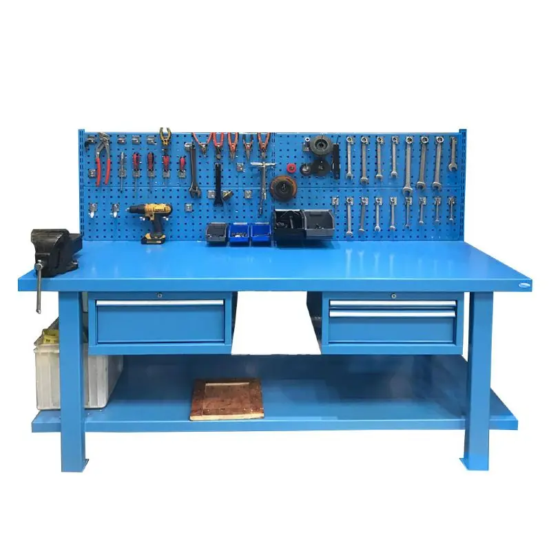 [FBGA420S1 04] Banco de trabajo Azul C/accesorio 2000x750, Storage Compat