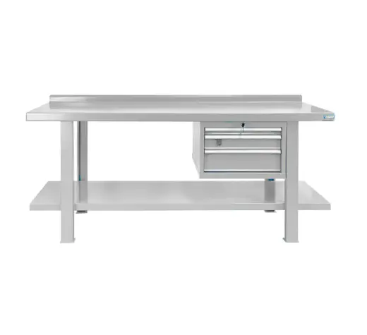 Banco de trabajo metalico Gris 2000x800x880, Storage Compat