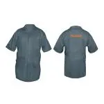 [60045] Bata bordada con logo, talla 44, Truper