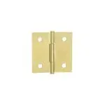 Bisagra cuadrada 2", latonado, cabeza plana, Truper Hermex Basic