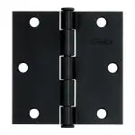 [46708] Bisagra cuadrada 3 1/2", negro mate, cabeza plana, Truper Hermex