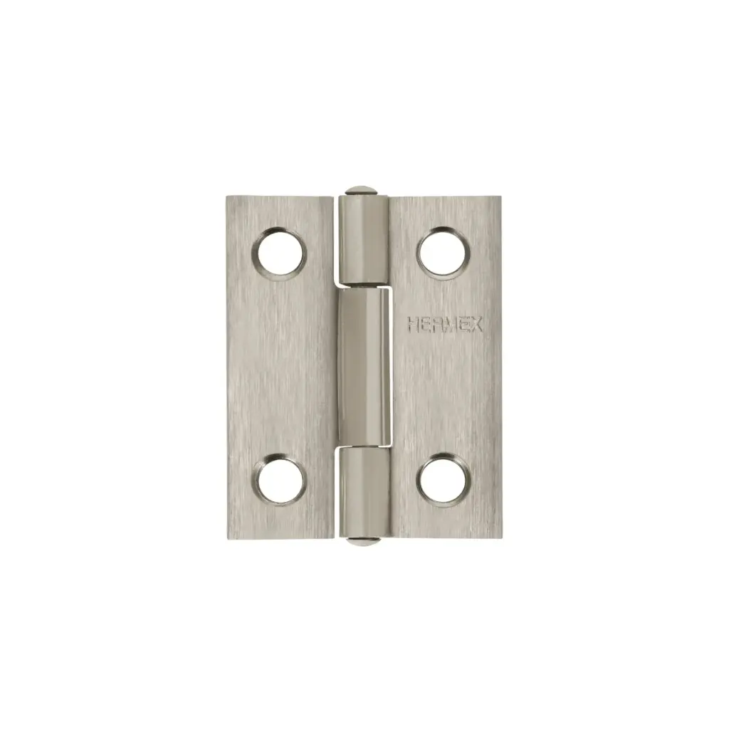 Bisagra rectangular 1-1/2", acero inoxidable, Hermex