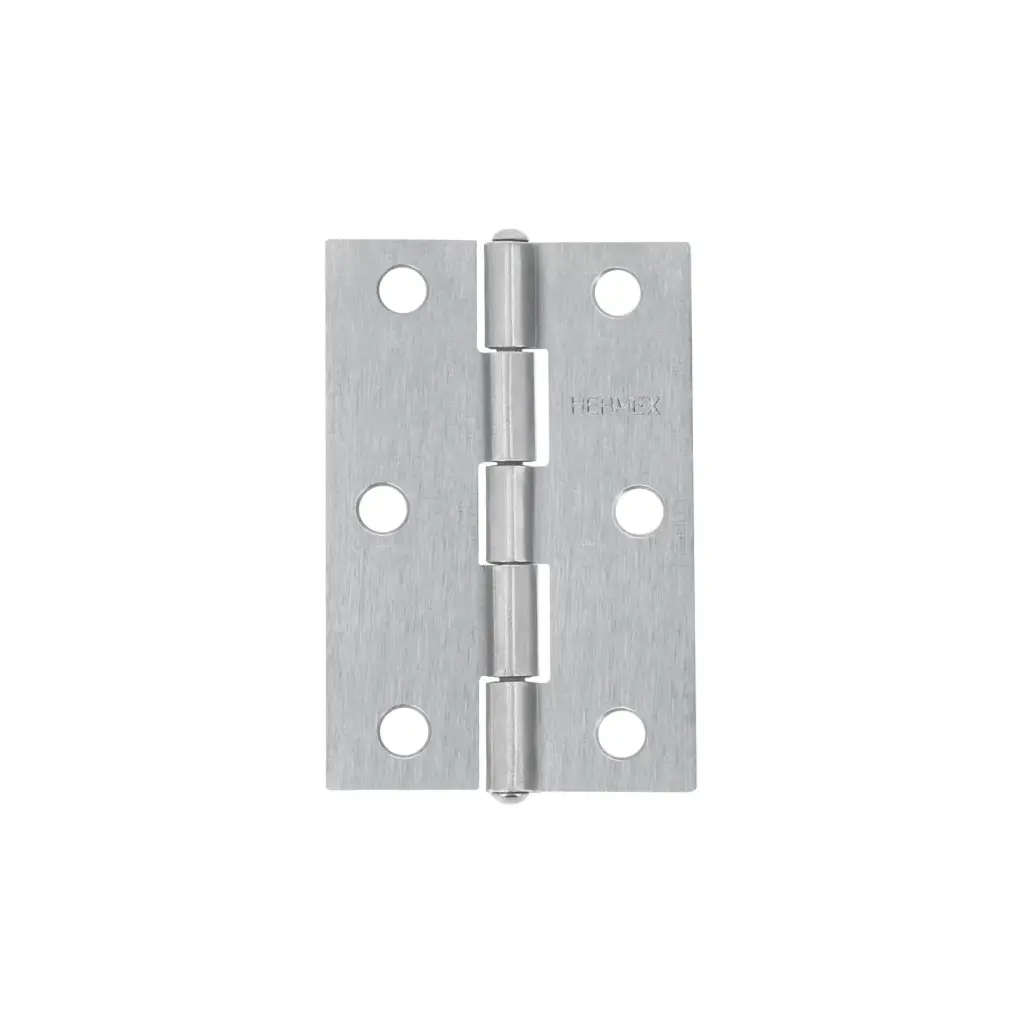 Bisagra rectangular 2-1/2", acero pulido, Hermex