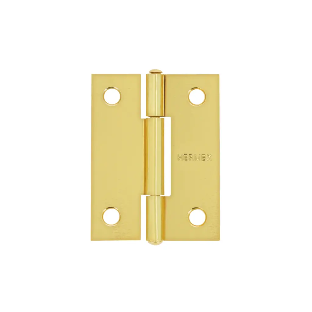 Bisagra rectangular 2", acero latonado, Hermex