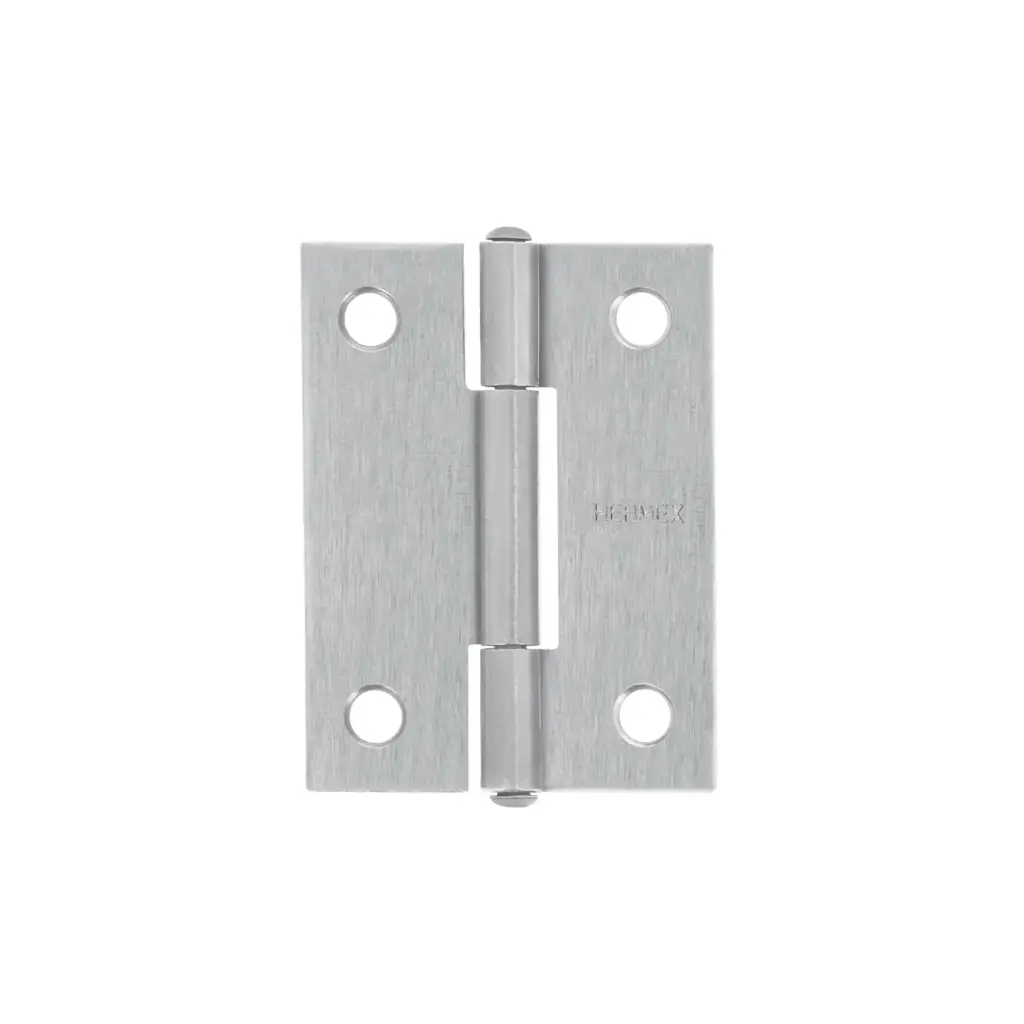 Bisagra rectangular 2", acero pulido, Hermex