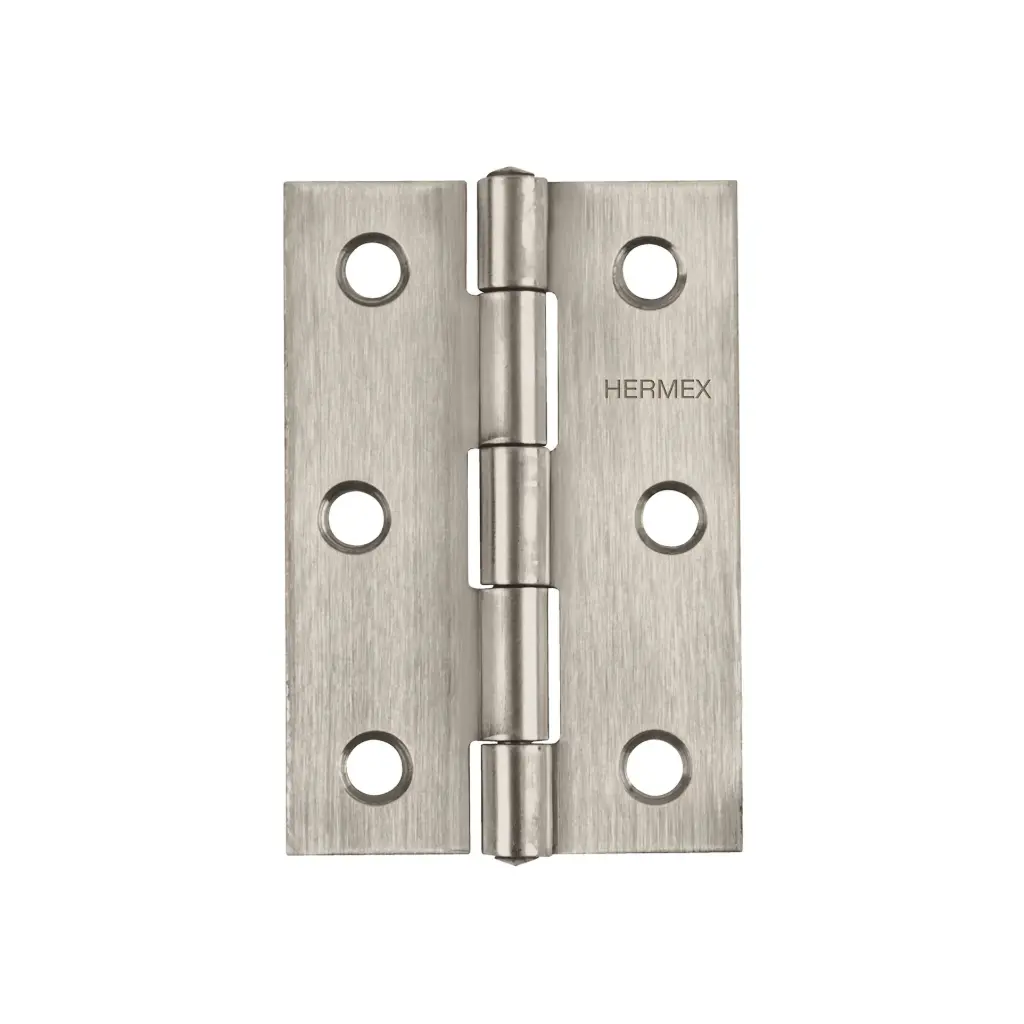 Bisagra rectangular 3-1/2", acero inoxidable, Hermex