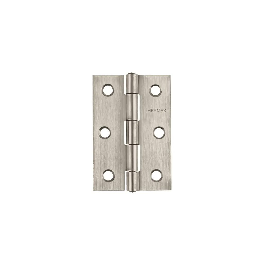Bisagra rectangular 3", acero inoxidable, Hermex
