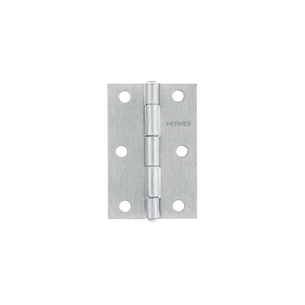 Bisagra rectangular 3", acero pulido, Hermex