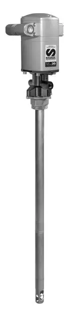 BOMBA NEUMATICA DE GRASA PM35 HASTA  NLGI-2 RATIO 60:1 MONTAJE EN BIDONES DE 20 KG CAUDAL DE ENTREGA 2 KG / MIN, SAMOA