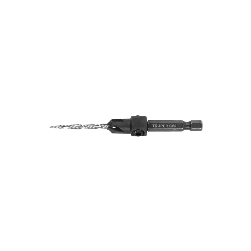 Broca avellanadora #6 para madera 9/64", Truper