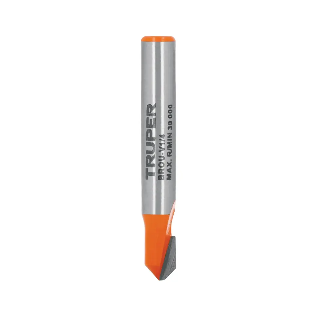 [102718] Broca para router, corte en "V", 1/4", Truper