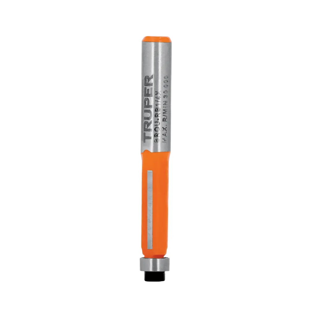 [102720] Broca para router, corte recto, 1/4" con balero, Truper