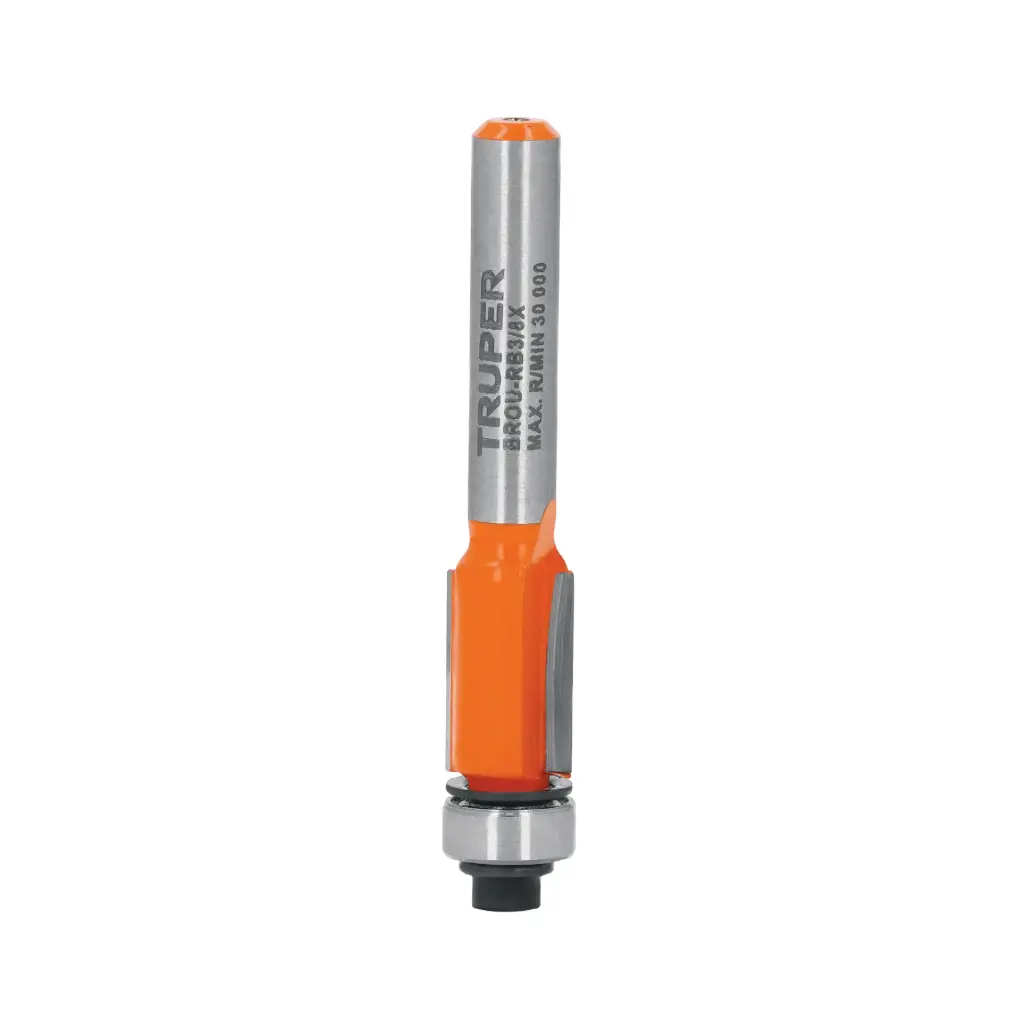 Broca para router, corte recto, 3/8" con balero, Truper