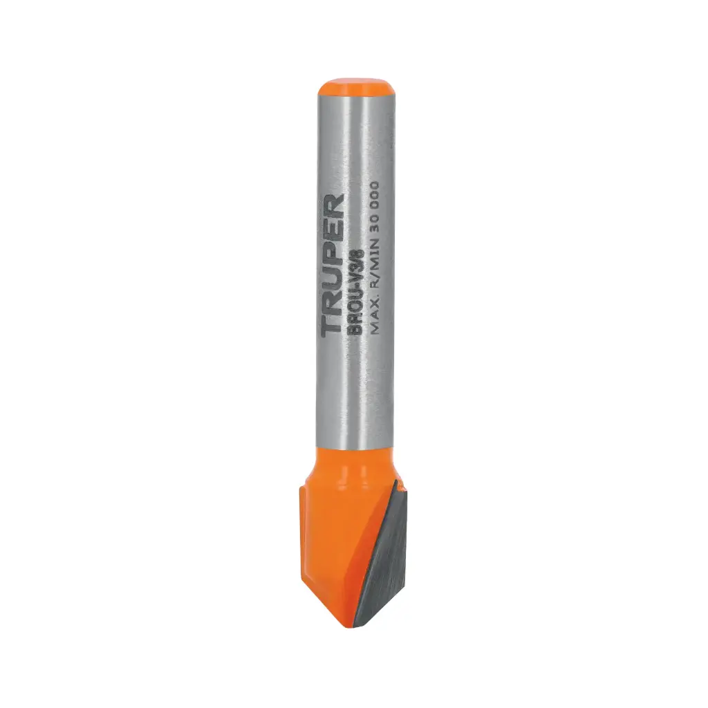 Broca para router en V, 3/8" x 12.7mm, Truper