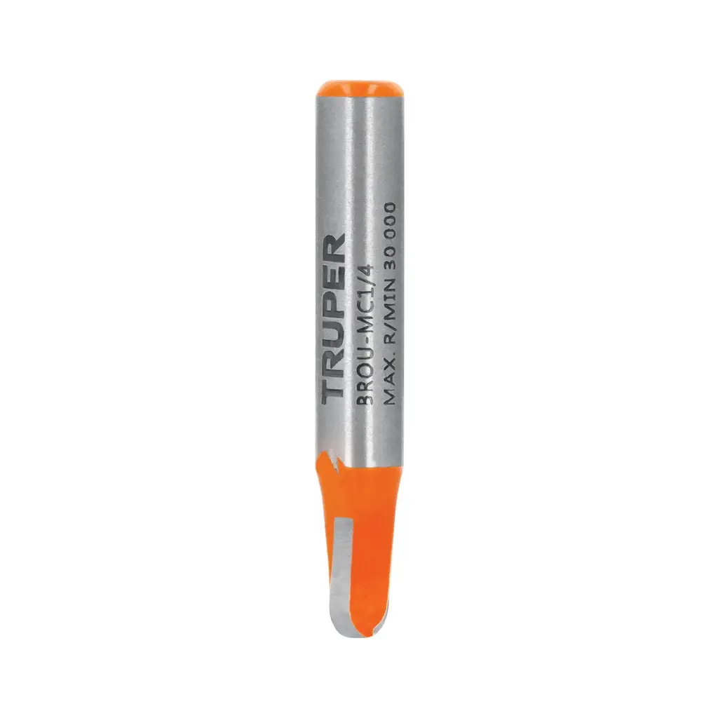 Broca para router media caña 1/4" x 9.5m, Truper