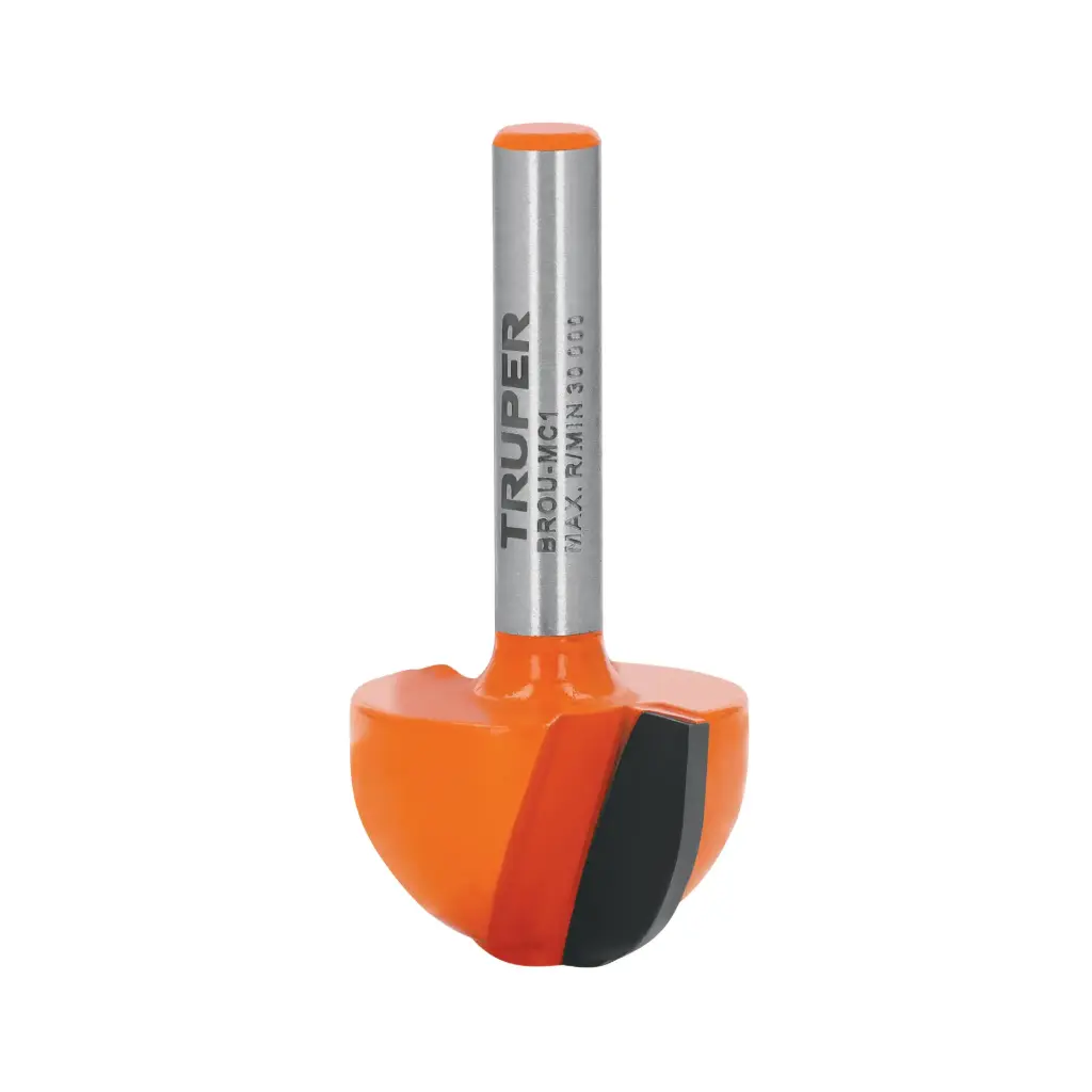 Broca para router, media caña, 1", Truper