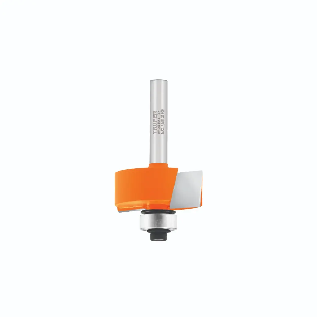 Broca para router rebajado 1-1/4" con balero, Truper