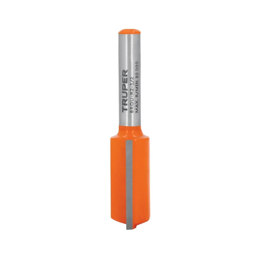 Broca para router recta con dos filos, 1/2" x 25.4mm, Truper