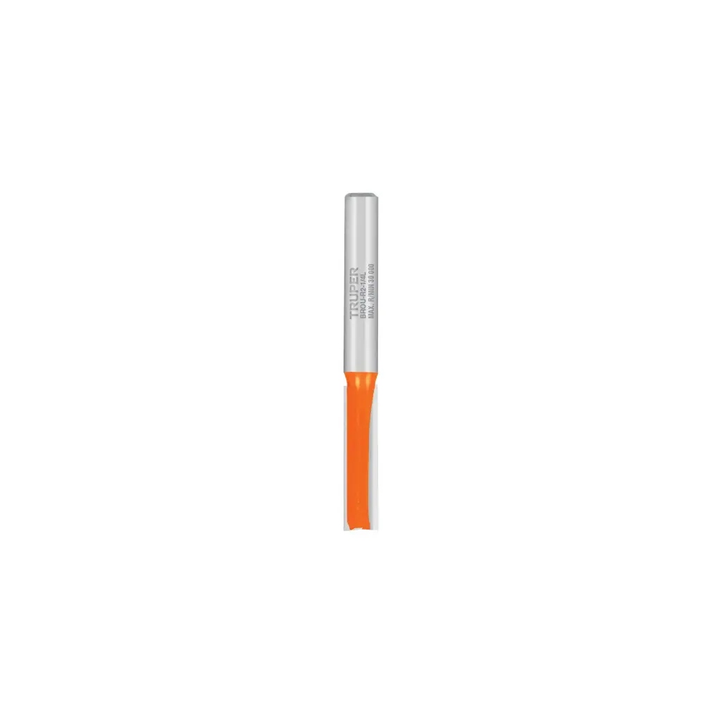 Broca para router recta con dos filos, 1/4" x 25.4mm, Truper