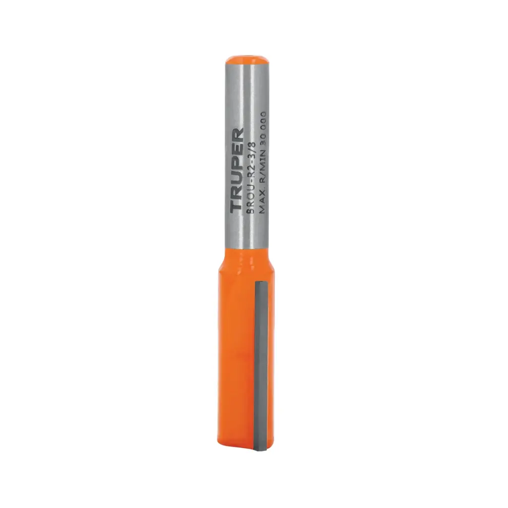[11455] Broca para router recta con dos filos, 3/8" x 25.4mm, Truper