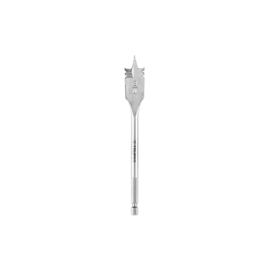 Broca plana para madera 3/4", Truper