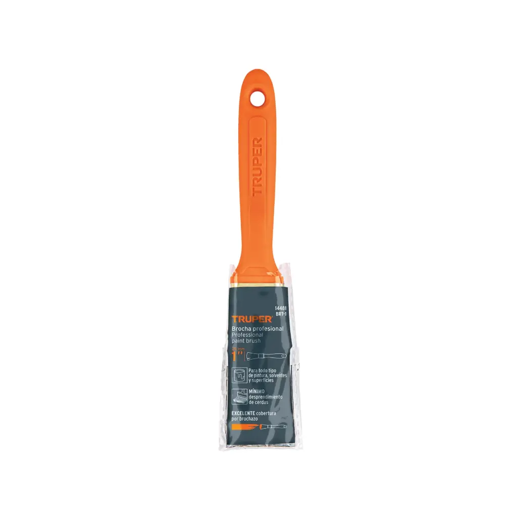 Brocha profesional mango plastico 100% cerda natural 1", Truper