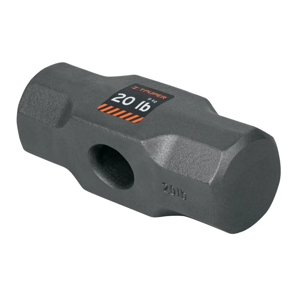 [10596] Cabeza de comba octagonal 20lb (a)35x45 mm (b)37x50, Truper