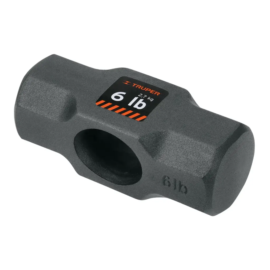 [10584] Cabeza de comba octagonal 6lb (a)35x46 mm (b)37x49, Truper