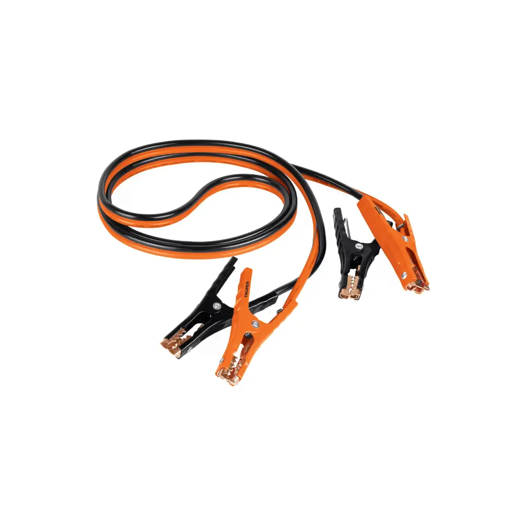 [17543] Cables pasa corriente 3 m, 225 A, 8 AWG, con funda, Truper