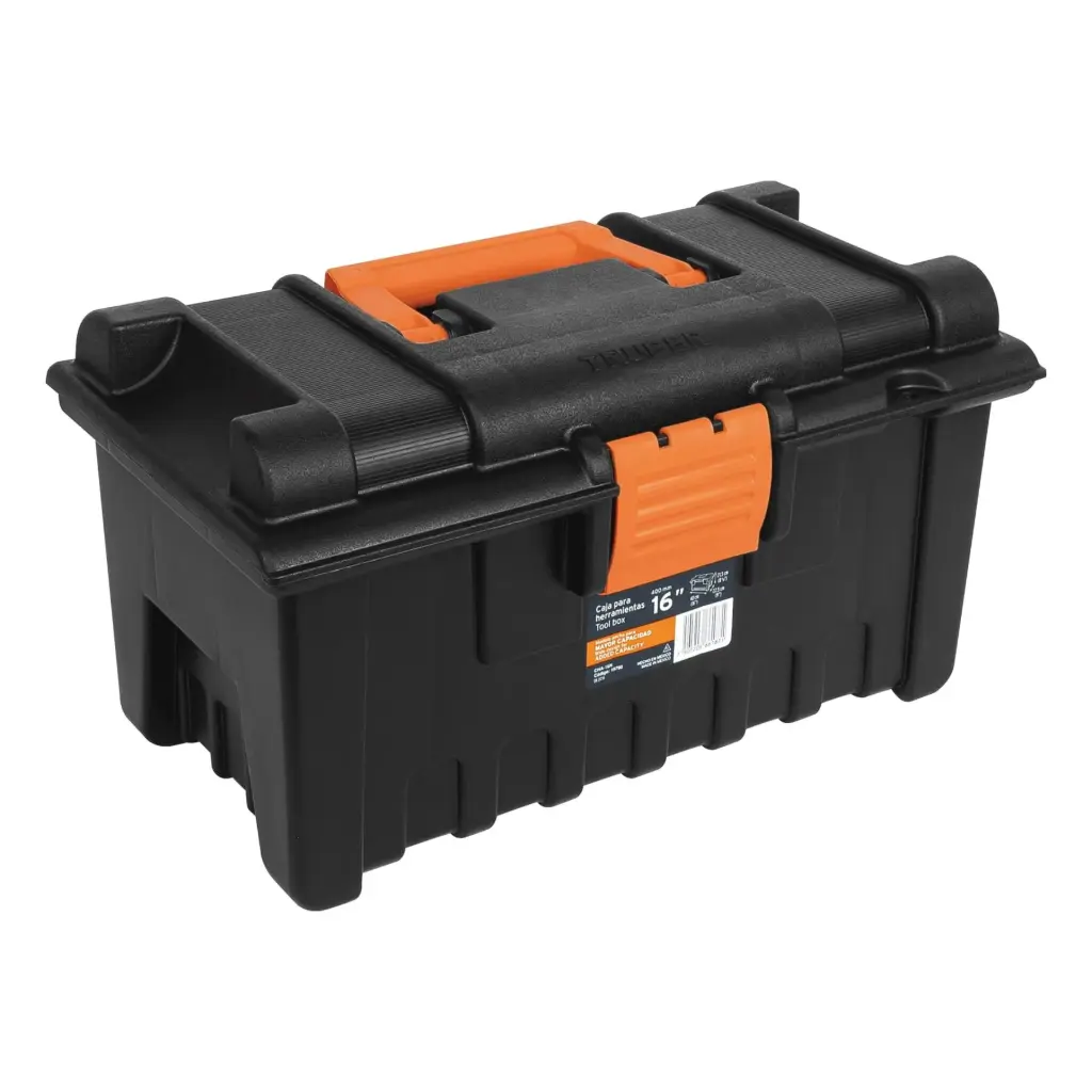 Caja para herramienta de 16" sin compartimentos, Truper