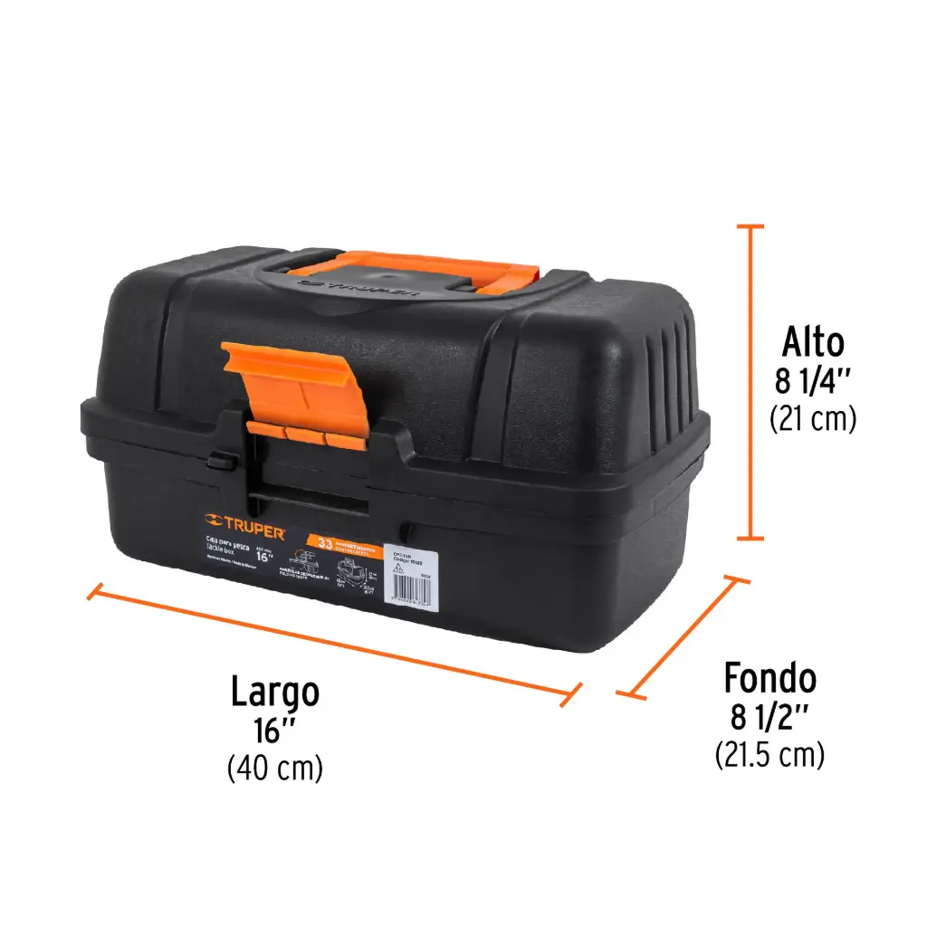 [10539] Caja para pesca 16", Truper
