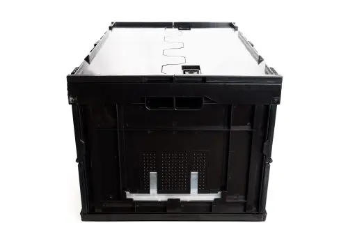 [6433B 06] Caja plegable C/Tapa Nettuno Negro | 60x40x33h, Storage Compat