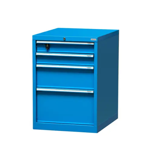 Cajonera azul de 4 cajones | Serie Work, Storage Compat