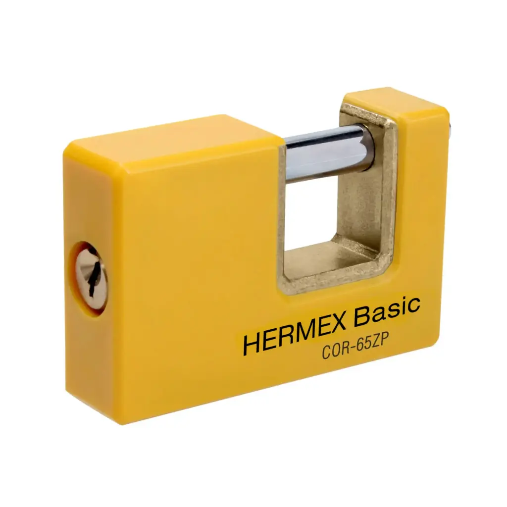 [22514] Candado antipalanca 65 mm cuerpo metálico, Hermex Basic