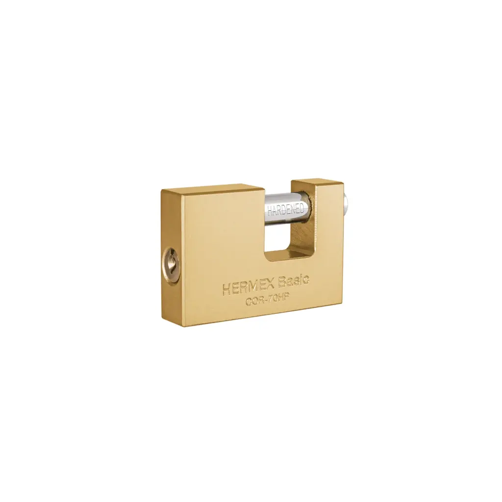 [23540] Candado antipalanca 70 mm cuerpo de hierro, Hermex Basic