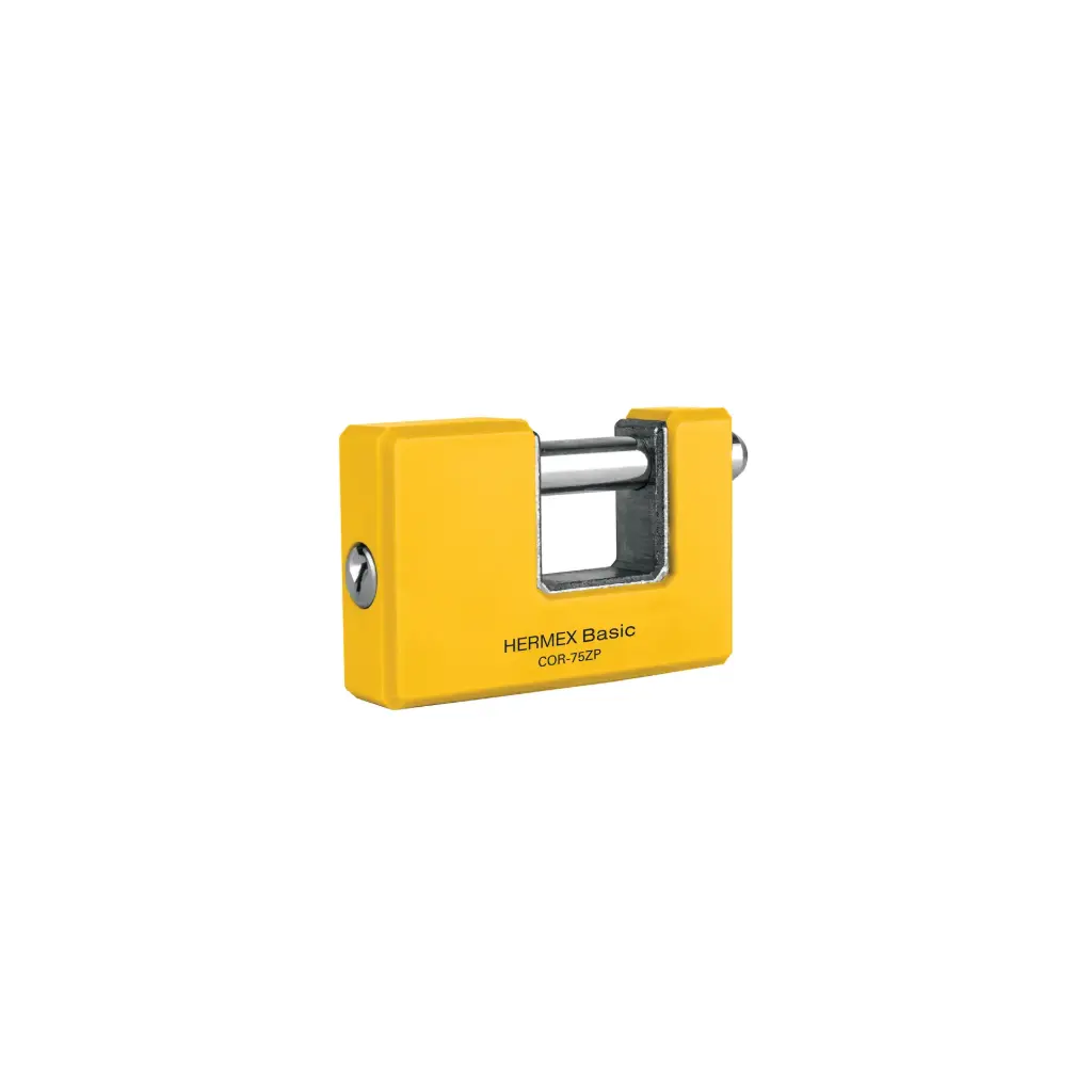 [23524] Candado antipalanca 75 mm cuerpo metálico, Hermex Basic