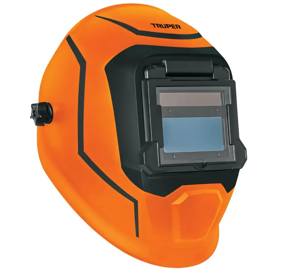 Careta electrónica p/soldar, profesional, sombra 9 a 13, Truper