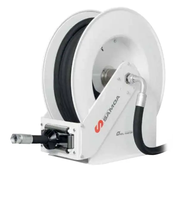 Carrete abierto alto caudal gran capacidad con manguera 15 MT X 1", Samoa