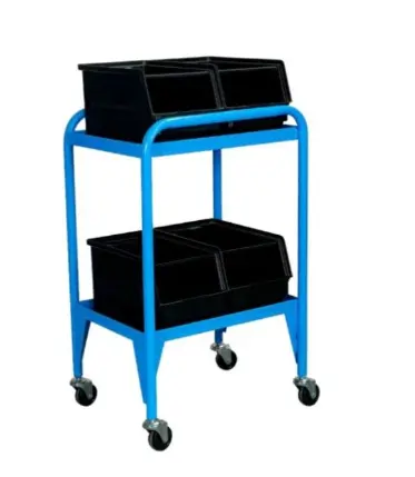 Carro Azul 1 nivel c/contenedores 555x445x845hmm, Storage Compat