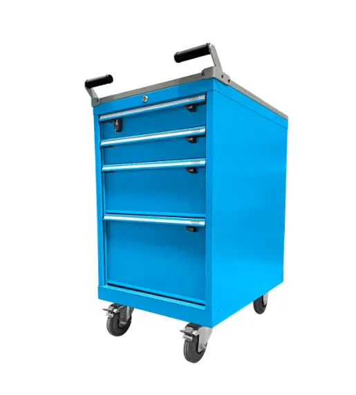 Carro cajonera Azul de 4 cajones (Coche de herramientas), Storage Compat