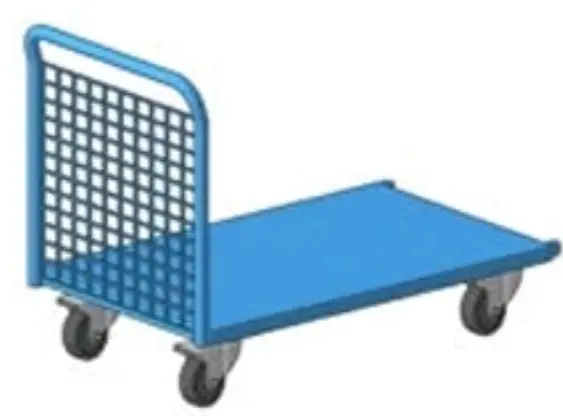 Carro Combi AZUL | 1135x700x1000Hmm RAL 5012, Storage Compat