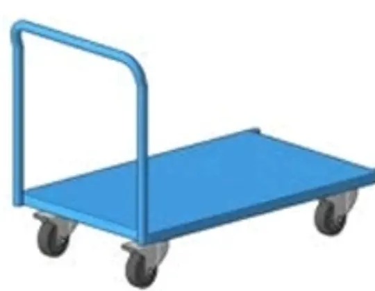 Carro Combi Azul 1135x700x915h C/RUE, Storage Compat